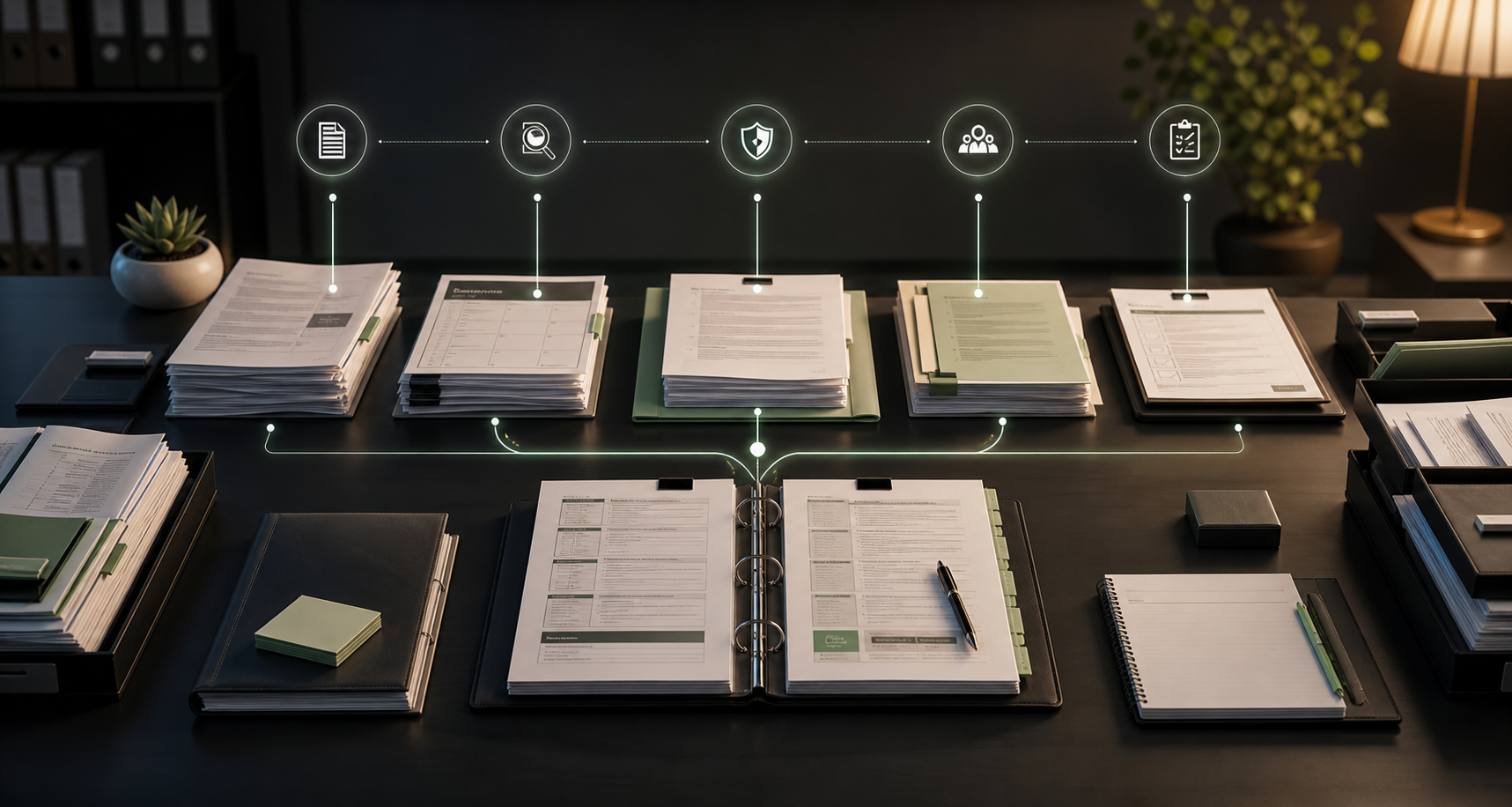 Organized compliance deliverables and workflow packets for nursing home survey defense